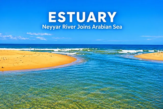 Estuary at Poovar – where the Neyyar River joins the Arabian Sea