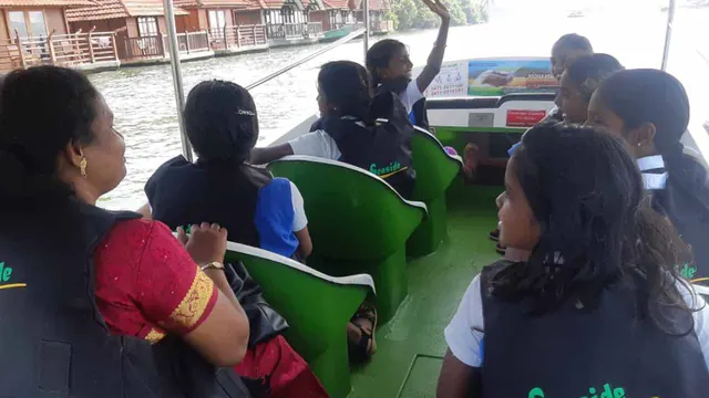 Poovar Boating Cruise – guests and backwater views